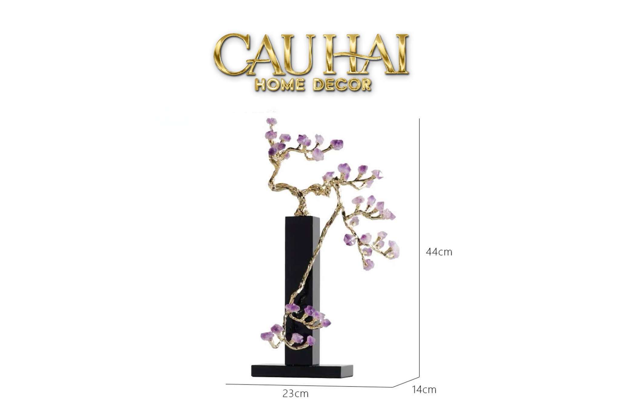 Home Couture - Tượng Đồng Nhánh Cây H44-CẬU HAI HOME DECOR