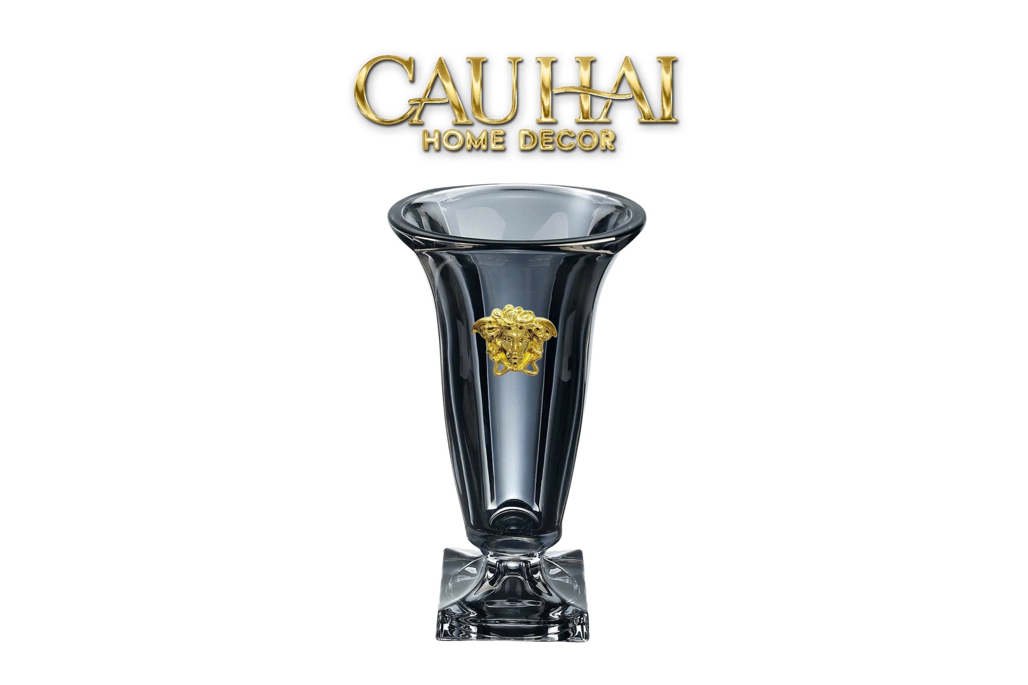Maison Couture - Bình Hoa Pha Lê L’Atelier Medusa Midnight Goblet  Cristallerie Vase  33