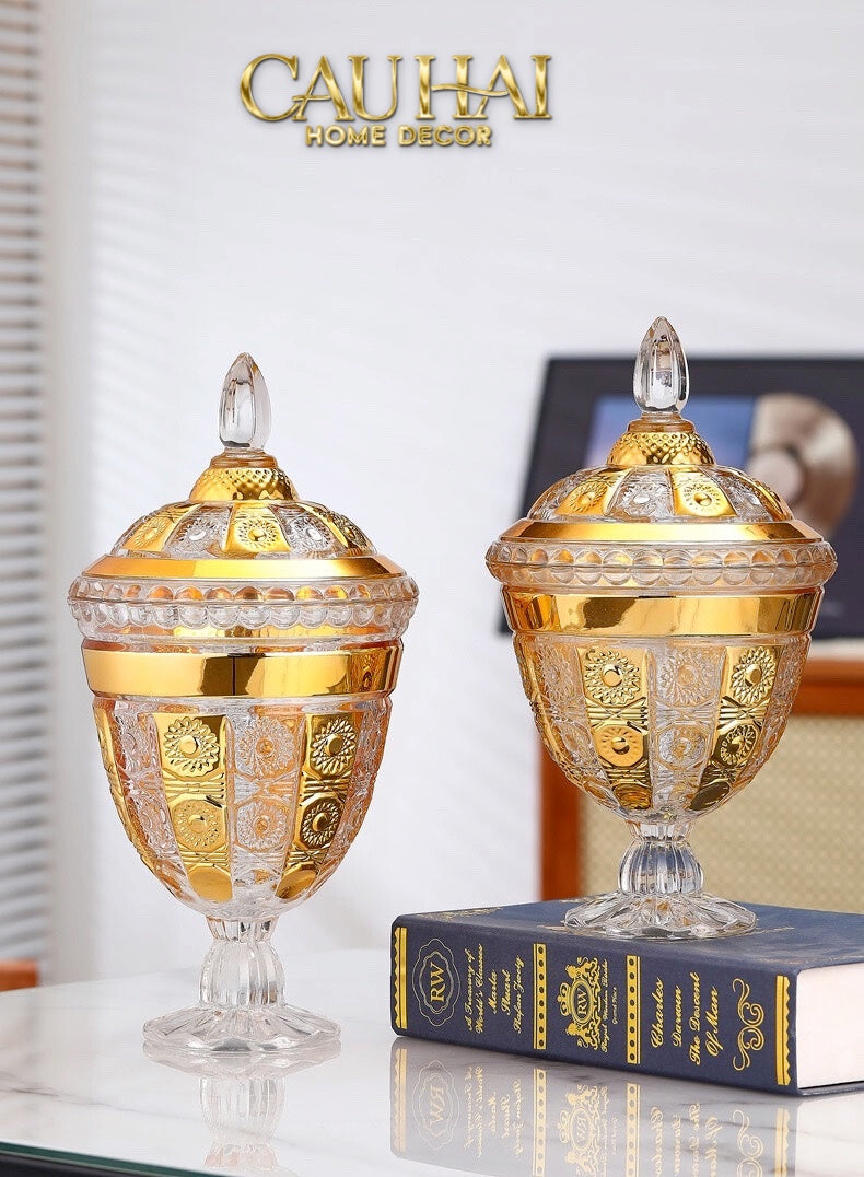 Tết Couture - Lọ Pha Lê Imperial Aureate Byzantine Crystal Vessel-CẬU HAI HOME DECOR