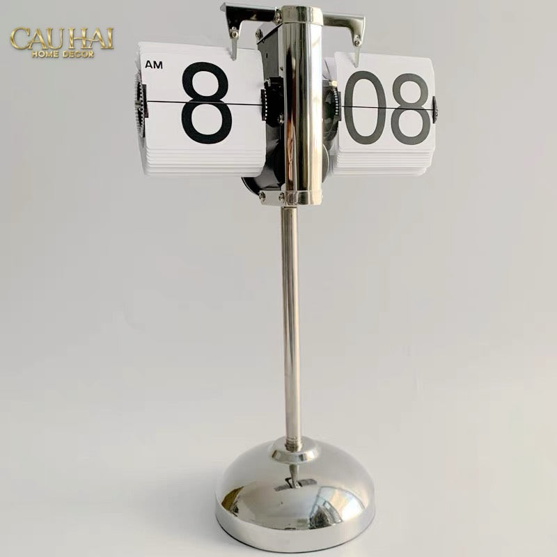 Maison Couture - Đồng Hồ Lật Chân Cao Highclass Flip Clock Retro Blanc