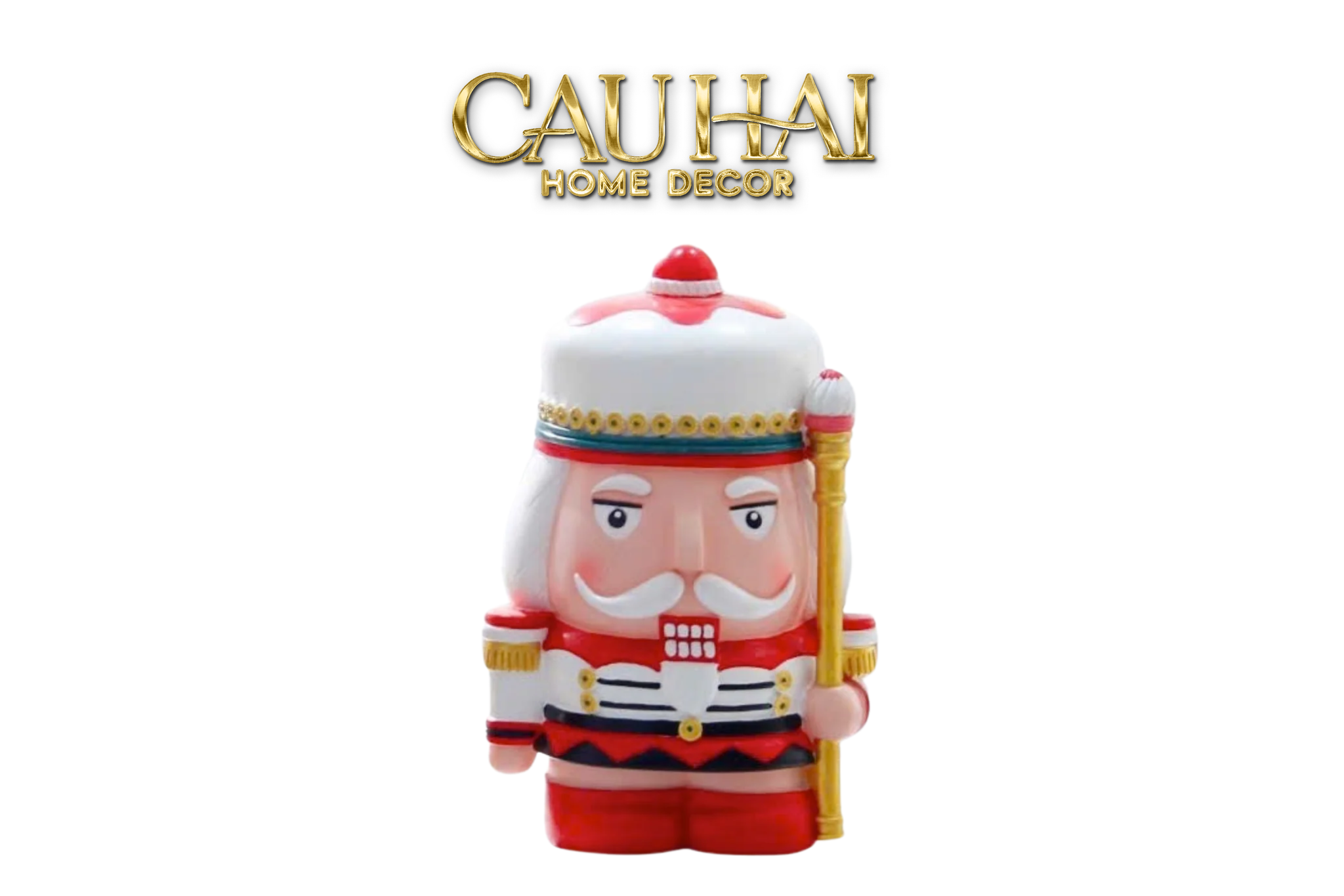 FÊTES COUTURE  - TƯỢNG PETIT NUT-BANKER  BLANC / NOIR / ROUGE / D'Or