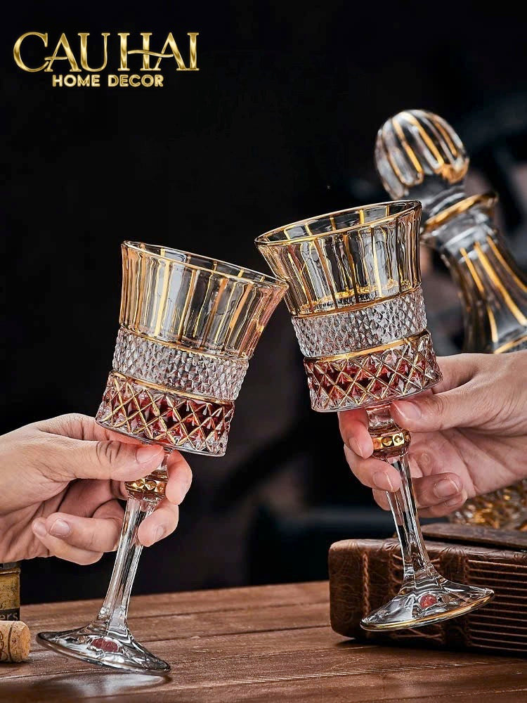 HOME COUTURE - SET 2 LY VANG CRYSTAL D'Or WALTER - FULL BOX