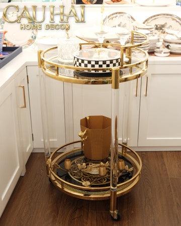 Maison Couture - Xe Đẩy Quầy Bar Royale Oracle Lusso Bar Cart 50x50x90-XE ĐẨY BAR-CẬU HAI HOME DECOR