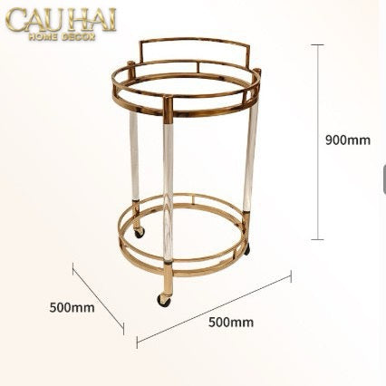 Home Coutre - Xe Quầy Bar Royale Orb Lusso Bar Trolley-CẬU HAI HOME DECOR