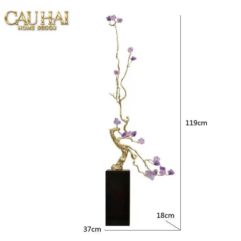 Home Couture - Tượng Lúa Mì Brasson Épi Doré Améthyste Première Galerie-CẬU HAI HOME DECOR