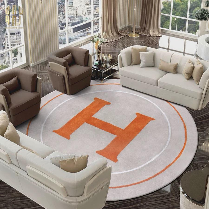 HAUTE COUTURE - THẢM TRÒN SỢI ACRY - D160/200 - HERALD EMBER-CẬU HAI HOME DECOR