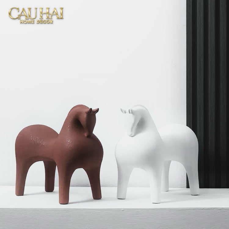 Home Couture - Tượng Ngựa Brun Cheval-CẬU HAI HOME DECOR