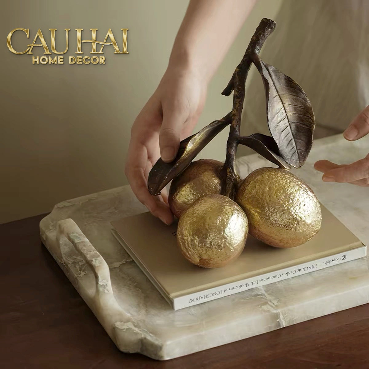 Tượng Chùm Chanh Mạ Vàng — Vermeil Citron Trois