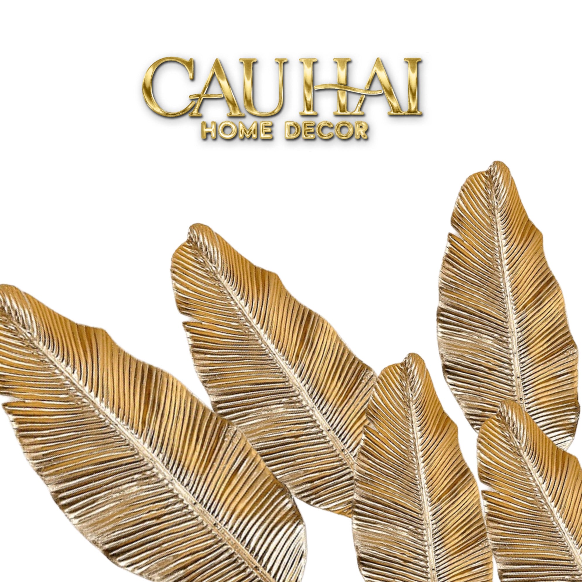 Tết Couture - Set 2 Cành Lá Gold Kim Diệp Phú Quý – Golden Leaf Branches