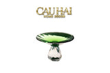Đĩa Trái Cây Pha Lê Xanh Lá - Critalleries Vert Emerald Malachite Fruit Plates D15