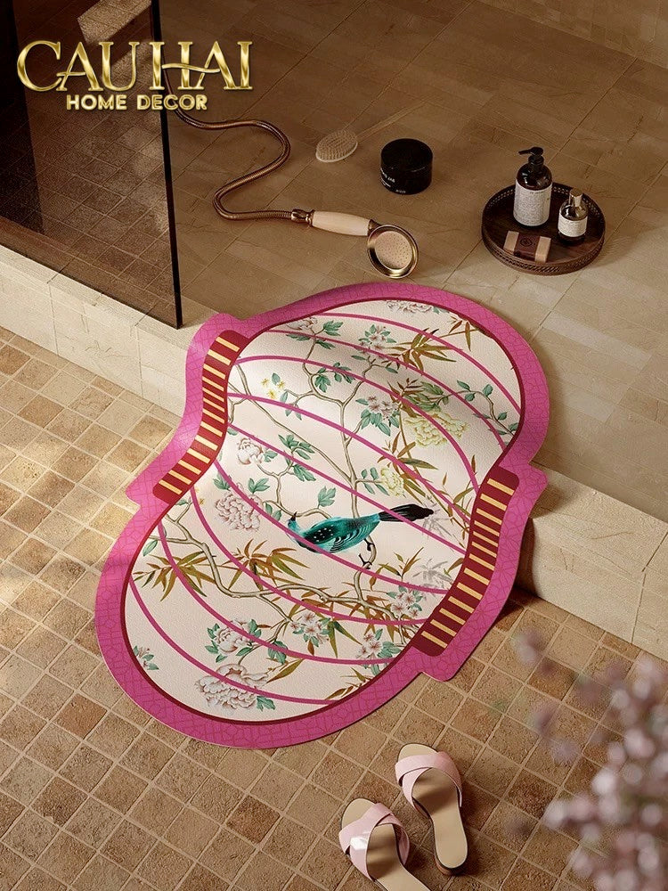 THẢM CỬA MICROFIBER 50X80 - DYNASTY SPRING BIRDCAGE-CẬU HAI HOME DECOR