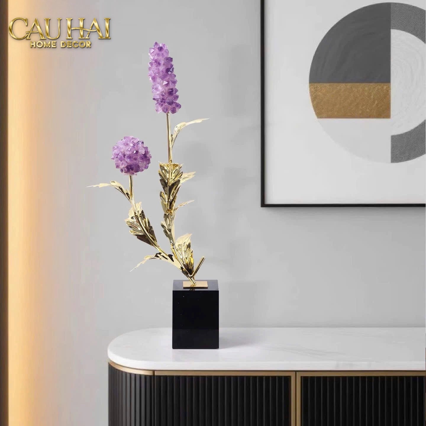 Home Couture - Tượng Lúa Mì Brasson Épi Doré Améthyste Première Galerie-CẬU HAI HOME DECOR