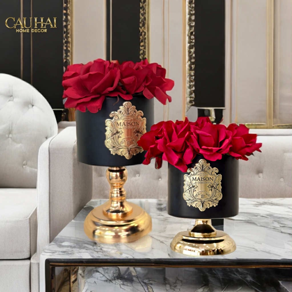 L’ESSENCE DU ROSE - CHẬU HOA HỒNG PEDESTAL H20-CẬU HAI HOME DECOR