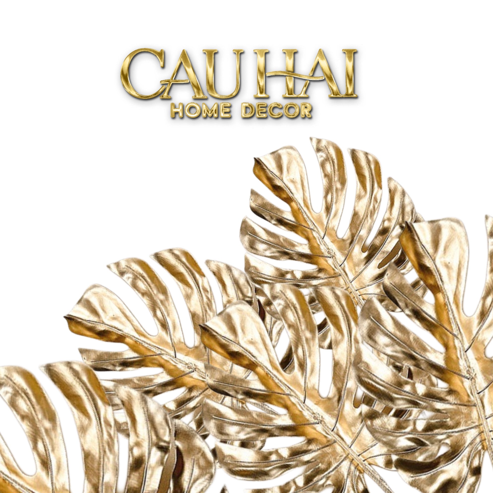 Tết Couture - Set 2 Cành Lá Gold Kim Diệp Phú Quý – Golden Leaf Branches