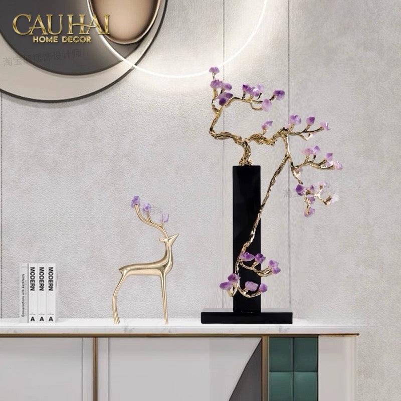 Home Couture - Tượng Đồng Nhánh Cây H44-CẬU HAI HOME DECOR