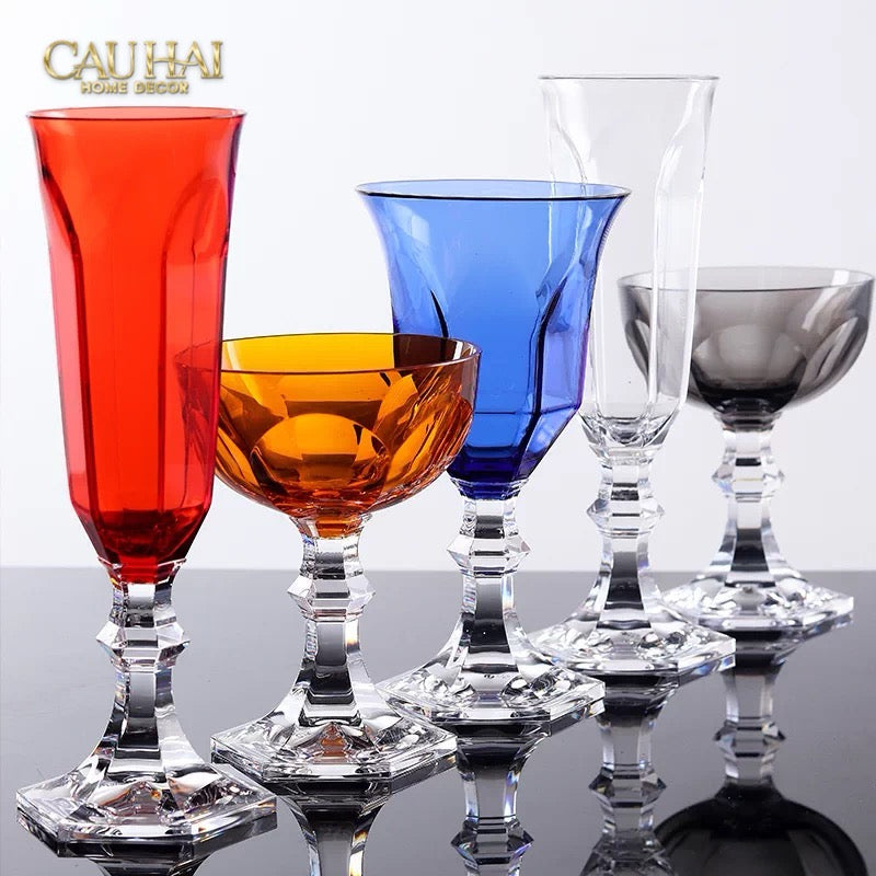 Ly Vang PP Acrylic Đỏ Alluriyyll -  PP Acrylic Ruby Rouge Wines Glasses H18.5 270ML