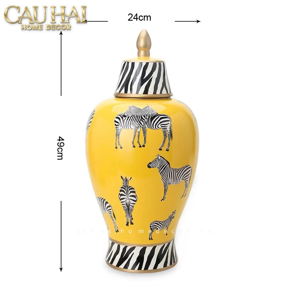 Home Couture - Bình Hoa Zebra-CẬU HAI HOME DECOR