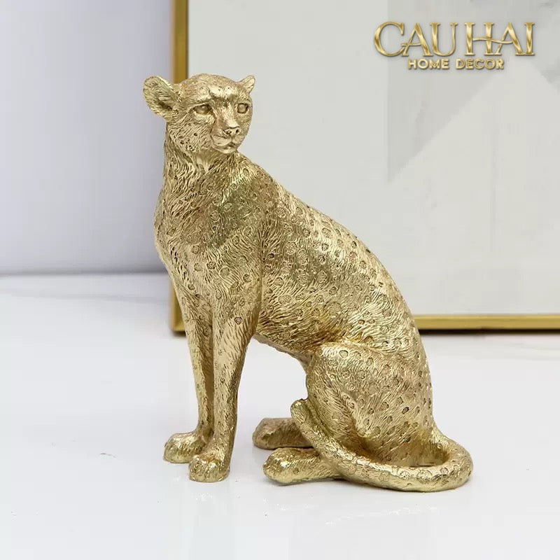 Tượng Majetic Gilded Panther-CẬU HAI HOME DECOR
