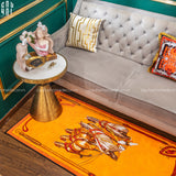 Thảm Bed Nhung Bỉ 80X200 Imperial Equestrian Roman Chariot Bedding Rug-CẬU HAI HOME DECOR