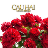 Tết Couture - Set 2 Cành Mẫu Đơn Đỏ – Silk Peony Branches