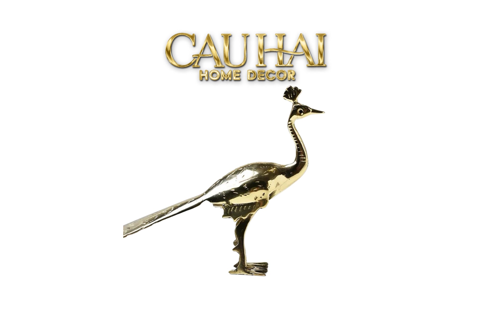 HOME COUTURE - TƯỢNG CHIM CÔNG EMPEROR AURUM AZTEC PAON D22x14