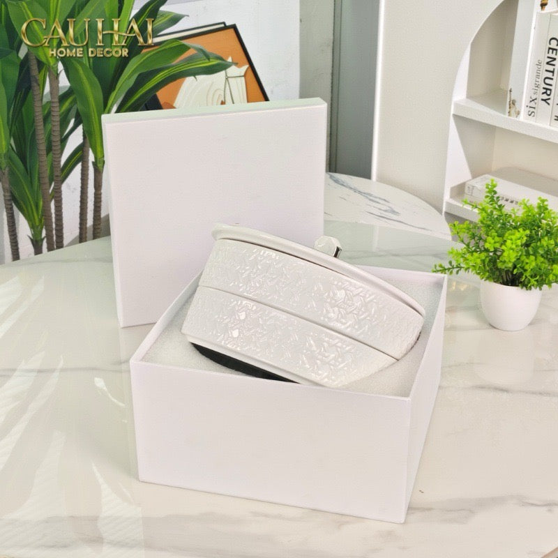 Khay Bánh Mứt 2 Tầng D.O-CẬU HAI HOME DECOR