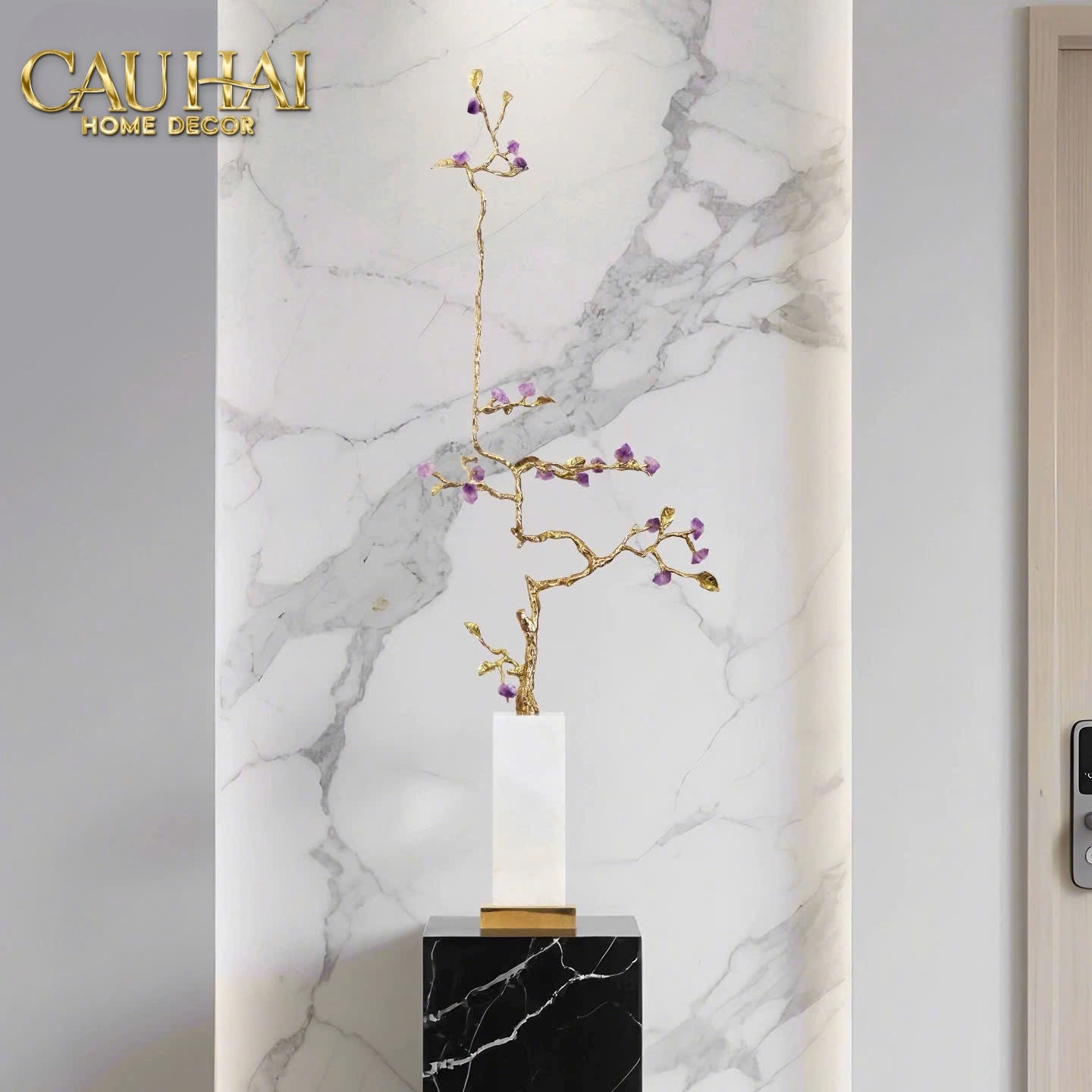 Home Couture - Tượng Lúa Mì Brasson Épi Doré Améthyste Première Galerie-CẬU HAI HOME DECOR