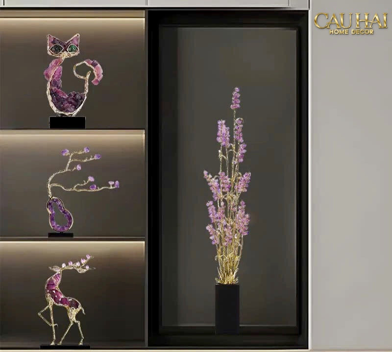 Home Couture - Tượng Lúa Mì Brasson Épi Doré Améthyste Première Galerie-CẬU HAI HOME DECOR