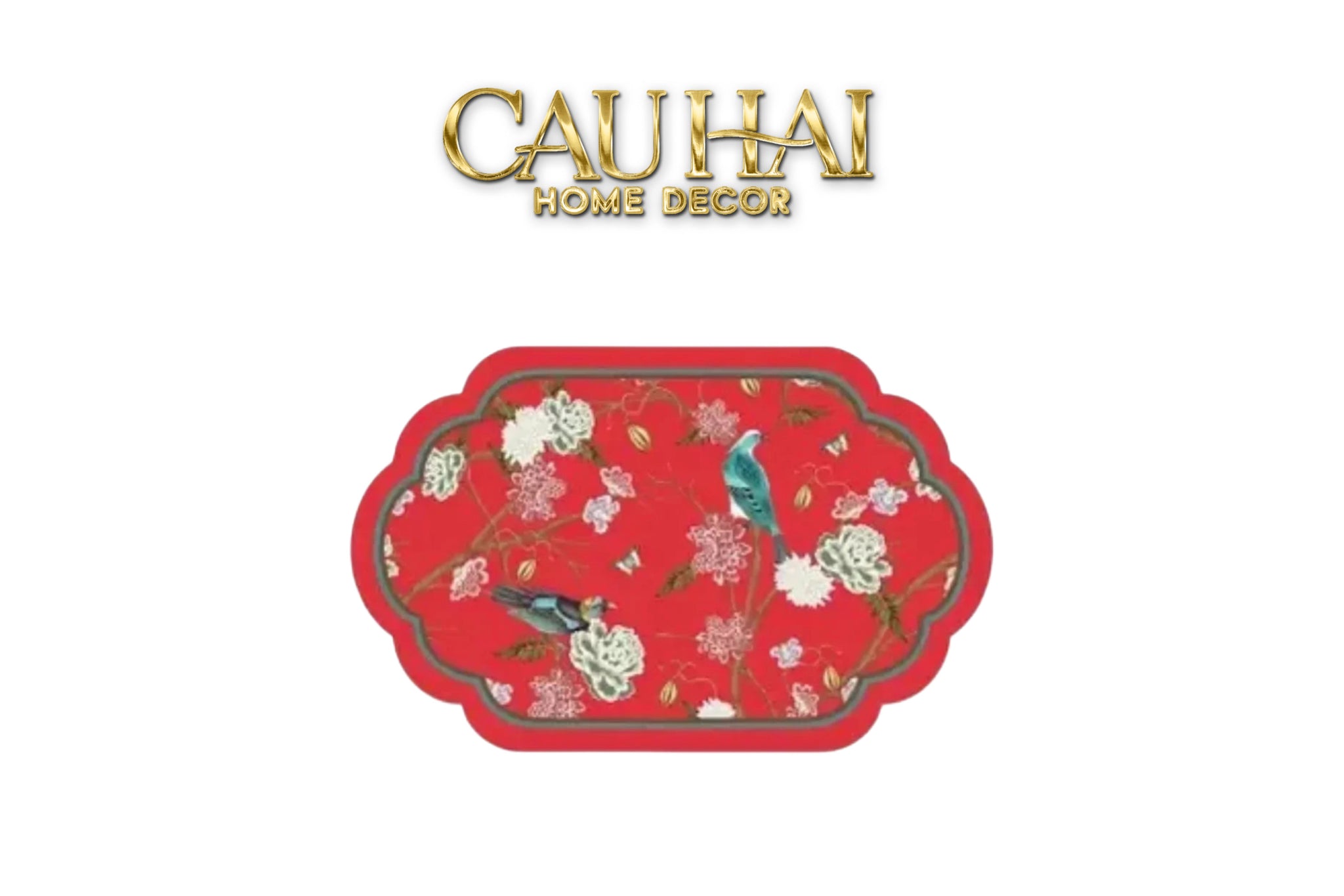 Thảm Cửa Da Thấm Hút Micro-Nappa Gen8 50X80 - Qing Dynasty Crimson Legacy