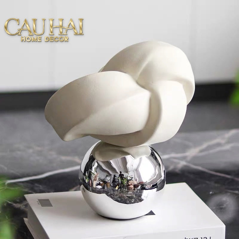 Tượng Trừu Tượng Nghệ Thuật — Ivory Reverie Objet d'Art