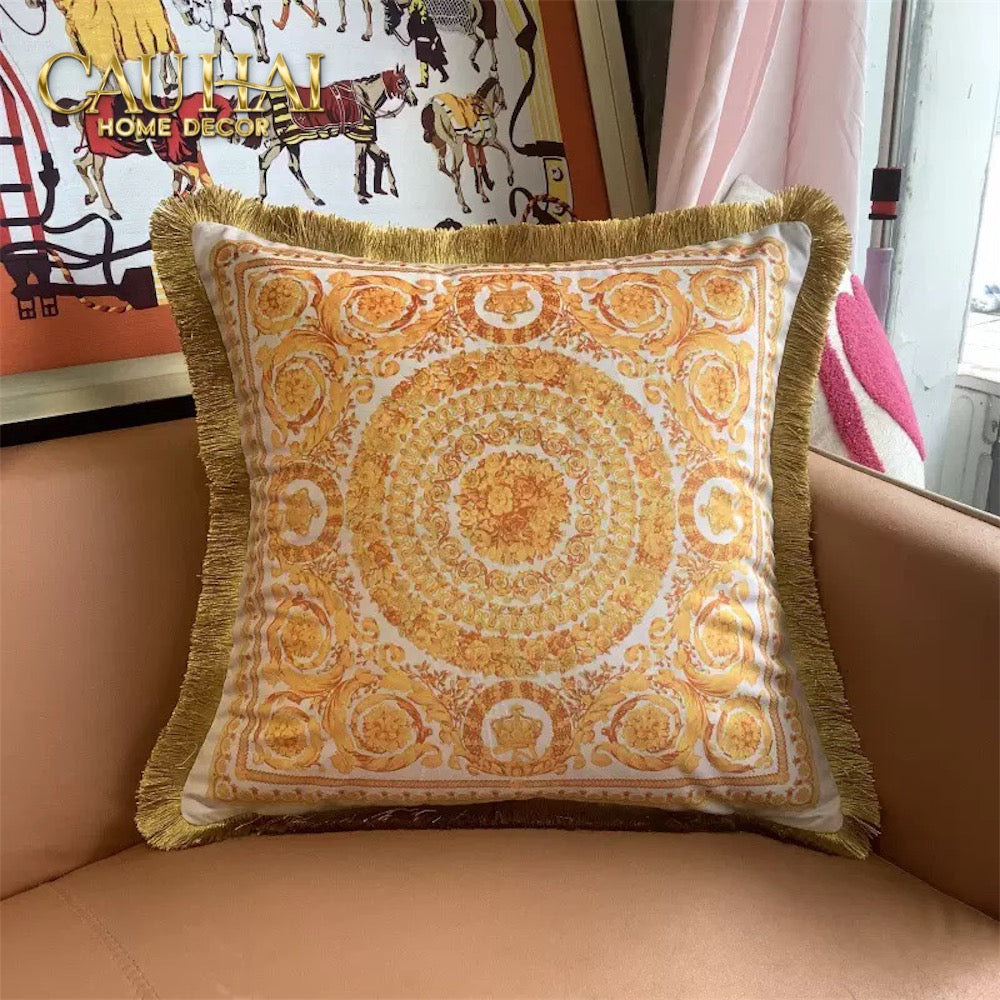 Vỏ Gối VS Allure Velour - Crete de Fleur - Saffron Édition