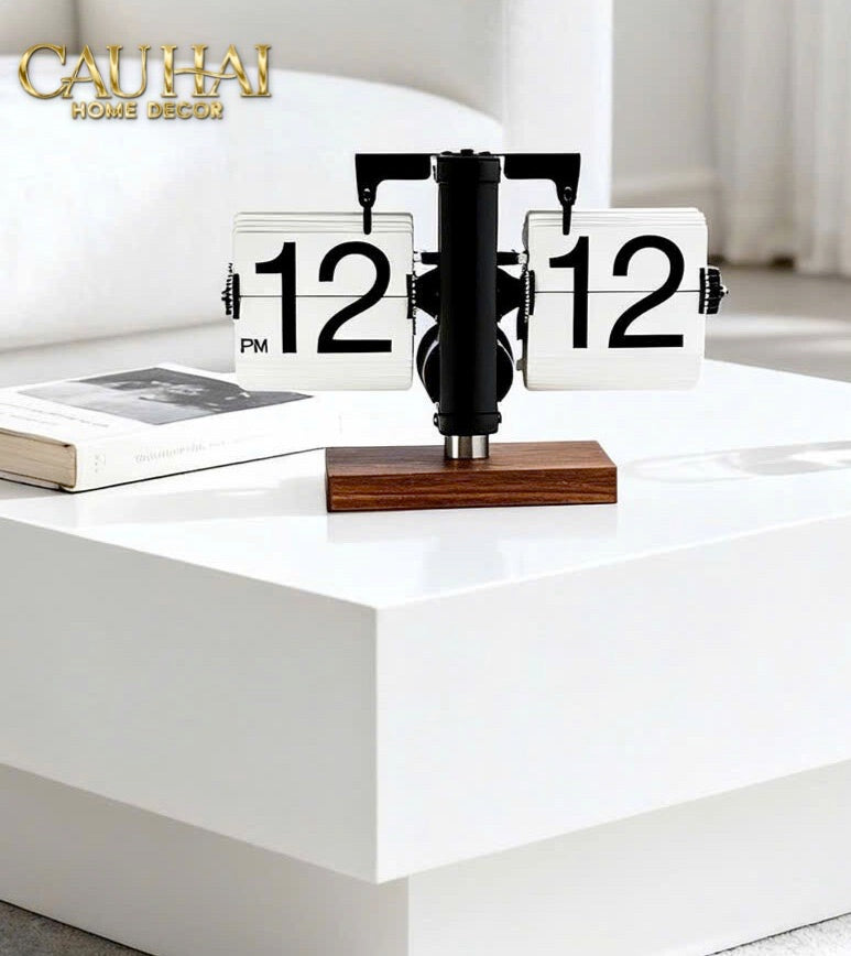 Đồng Hồ Lật & Đèn Ngủ Zénith Retro Clock & Lamp-CẬU HAI HOME DECOR