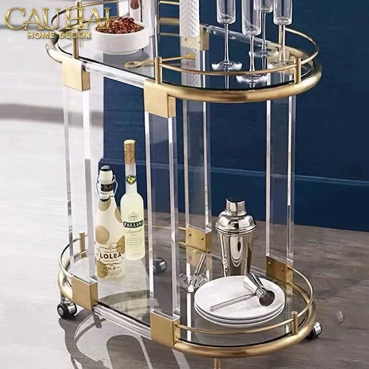 Home Couture - Xe Quầy Bar Aureate Pillar Olympian Bar Cart-CẬU HAI HOME DECOR
