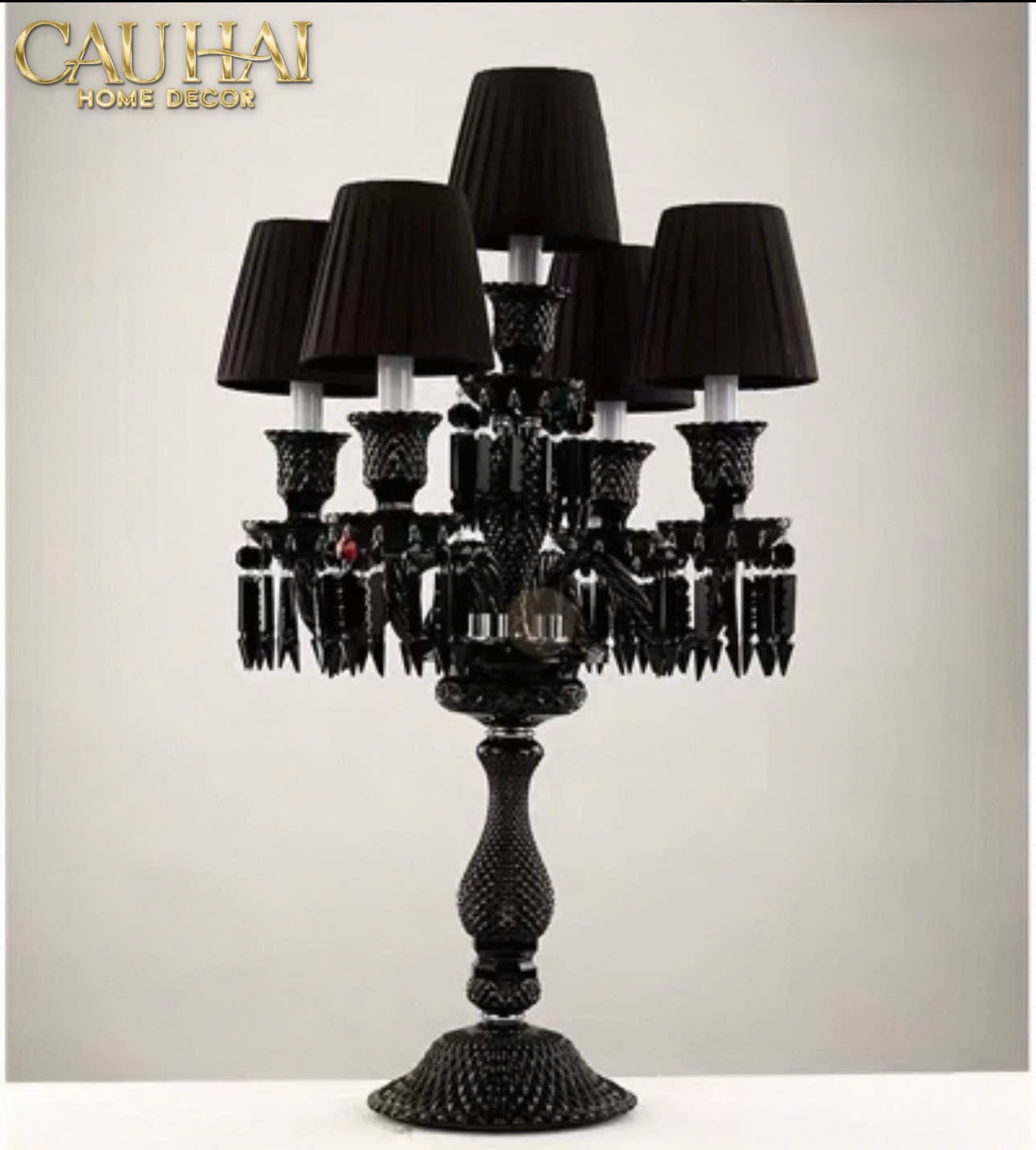 Home Couture - Đèn 5 Đỉnh Candelabre Couronne Zénith En Cristal Classique-CẬU HAI HOME DECOR