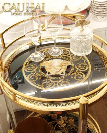 Maison Couture - Xe Đẩy Quầy Bar Royale Oracle Lusso Bar Cart 50x50x90-XE ĐẨY BAR-CẬU HAI HOME DECOR