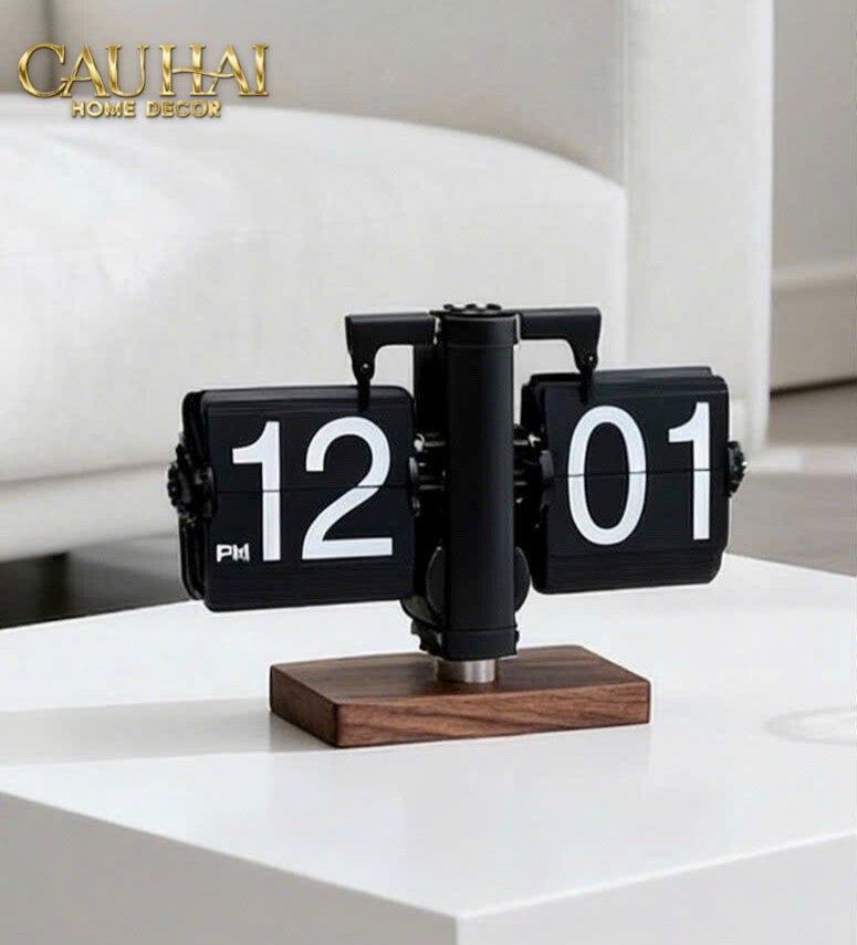 Đồng Hồ Lật & Đèn Ngủ Zénith Retro Clock & Lamp-CẬU HAI HOME DECOR