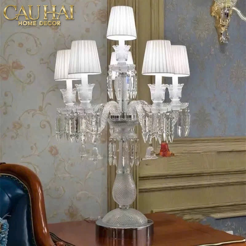 Home Couture - Đèn 5 Đỉnh Candelabre Couronne Zénith En Cristal Classique-CẬU HAI HOME DECOR