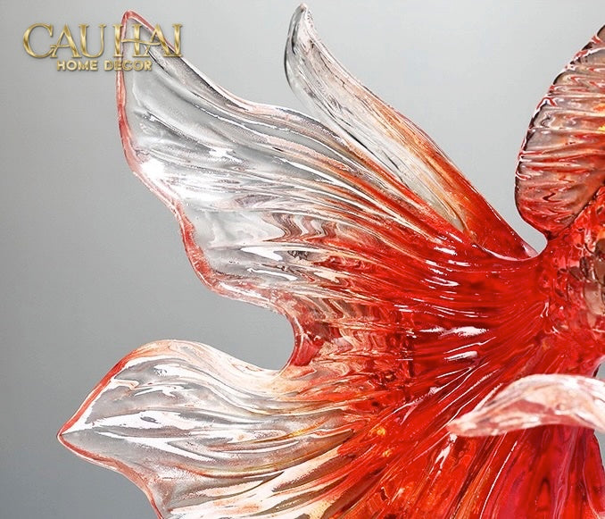 Set Tượng Resin Song Ngư Vượng Phát – Rubis Élégance