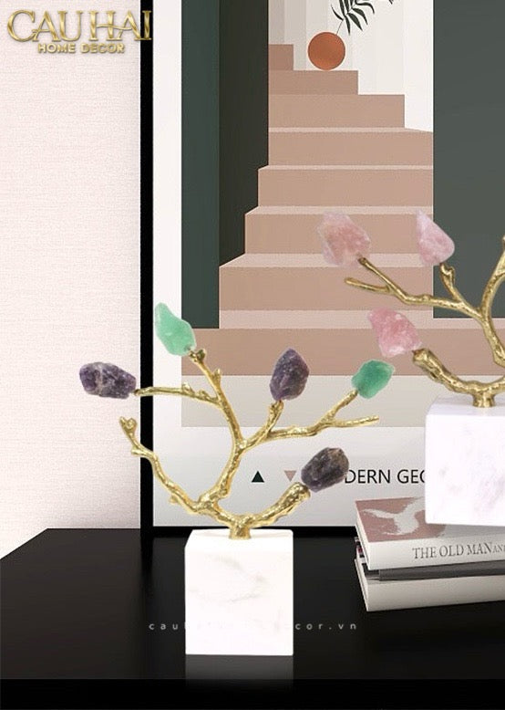 Home Couture - Tượng Đồng Nhánh Cây Arbre D'Or Aurum H26-CẬU HAI HOME DECOR