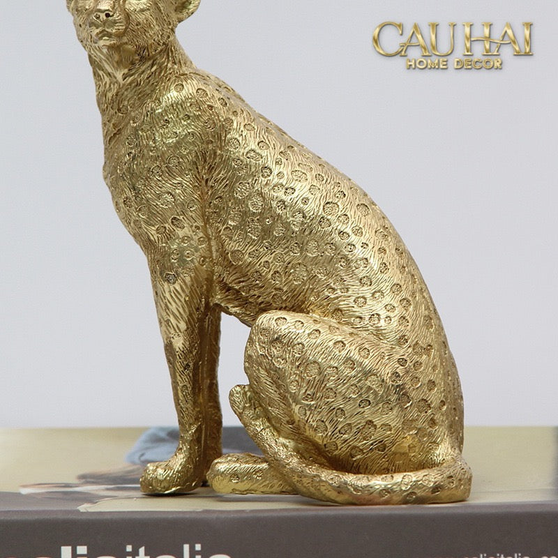 Tượng Majetic Gilded Panther-CẬU HAI HOME DECOR