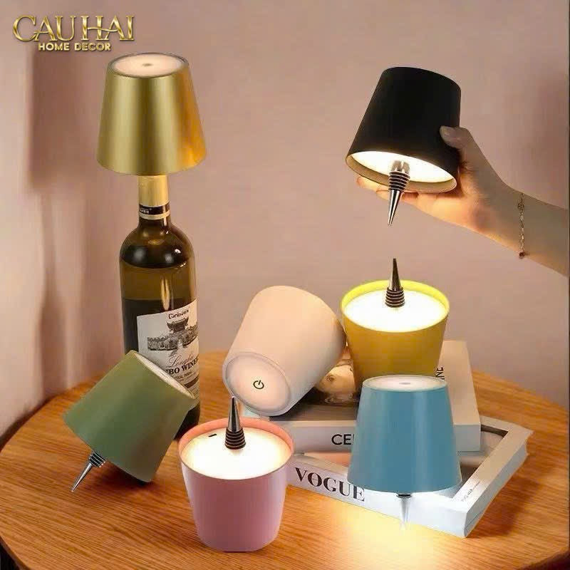 ĐÈN LED NÚT CHAI CLIP-ON LUMIÈRE BOTTLE LAMP - AQUA-GREEN-CẬU HAI HOME DECOR