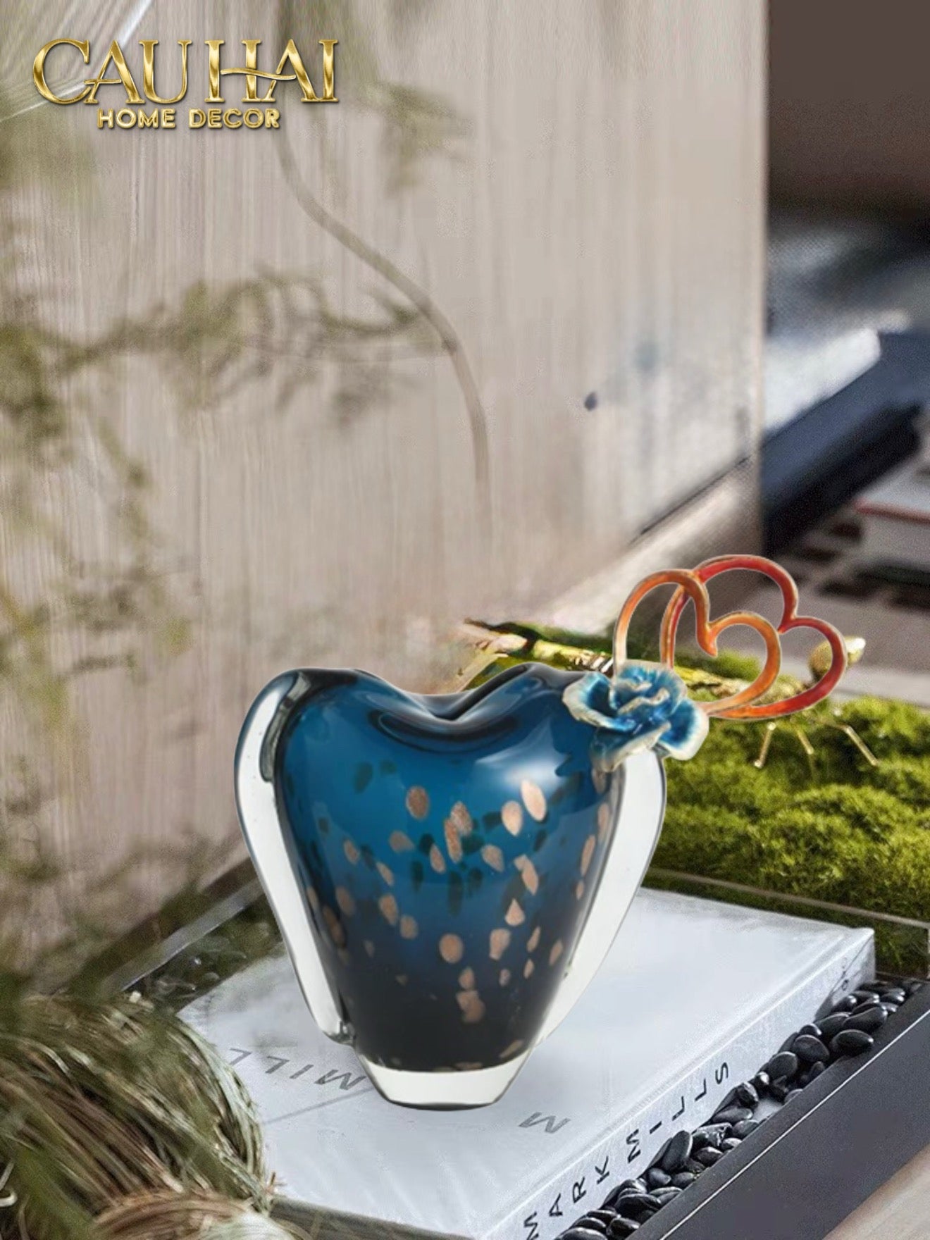 HOME COUTURE - BÌNH HOA AQUA CRYSTAL D’AMOUR H23-CẬU HAI HOME DECOR