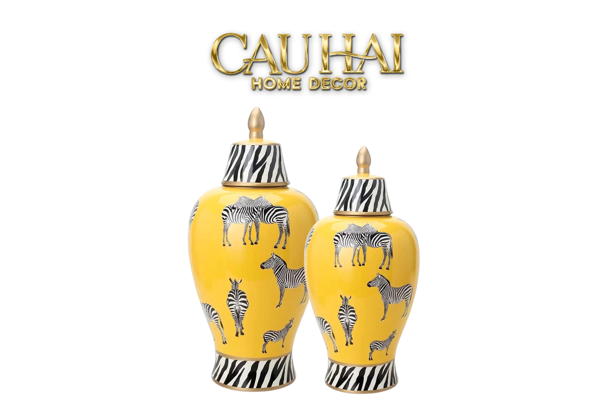 Home Couture - Bình Hoa Zebra-CẬU HAI HOME DECOR