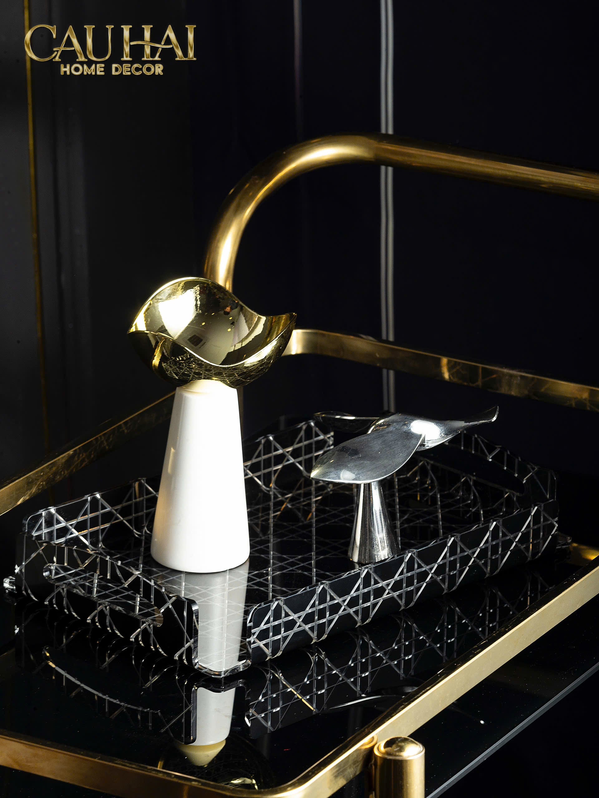 FRUIT BOWL SKYBORN GILDED-CẬU HAI HOME DECOR