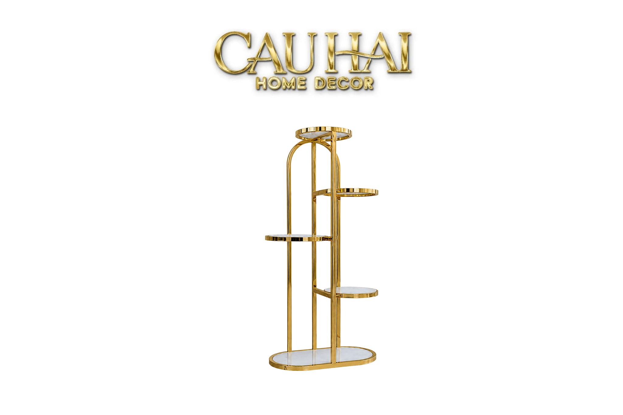 Maison Couture - Kệ Trưng Bày Đa Tầng Art Deco Étagère D'Or