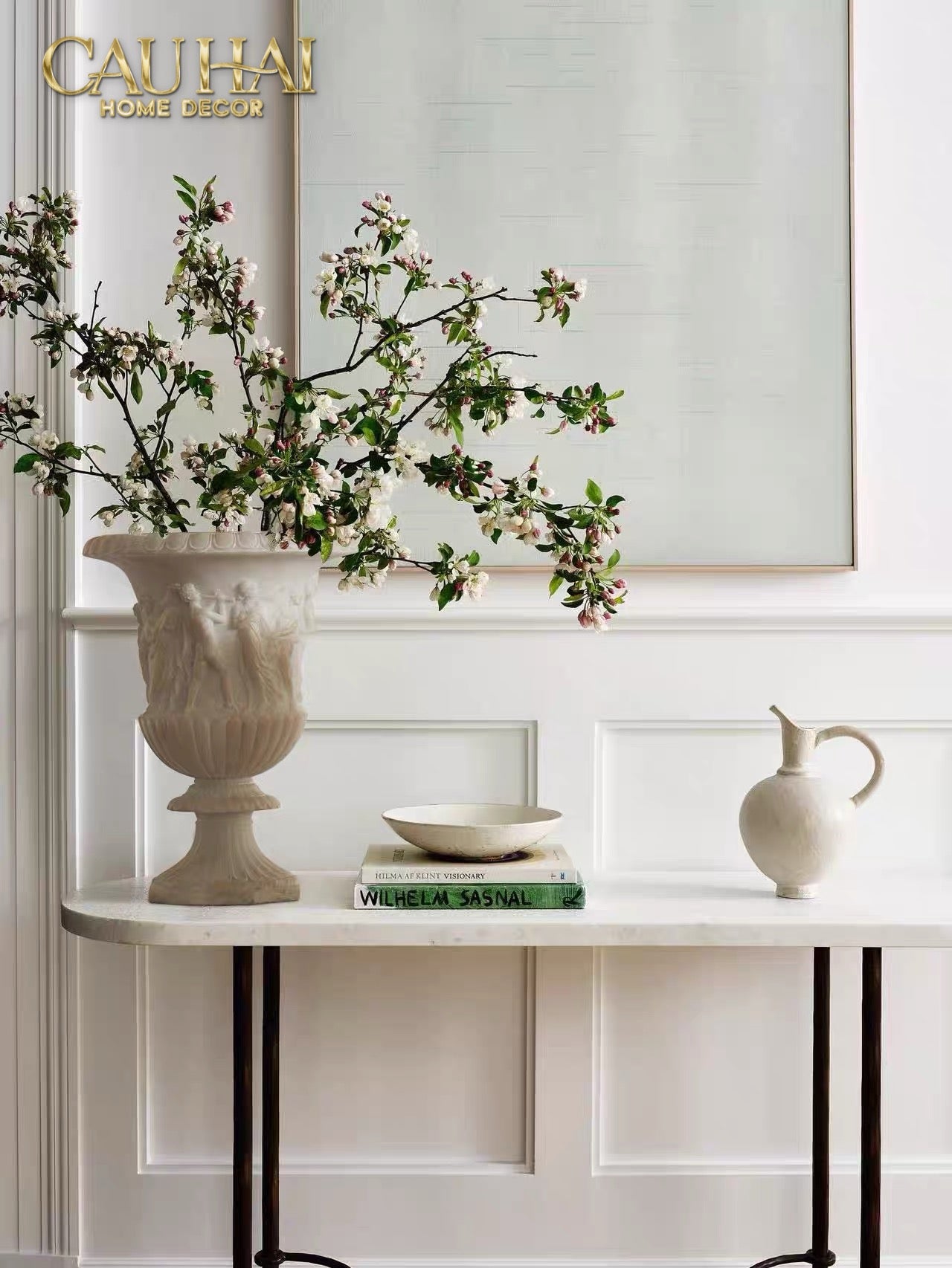 Maison Couture - Bình Phù Điêu Amphora Des Dieux Dionysien - Patrimoine H47-CẬU HAI HOME DECOR