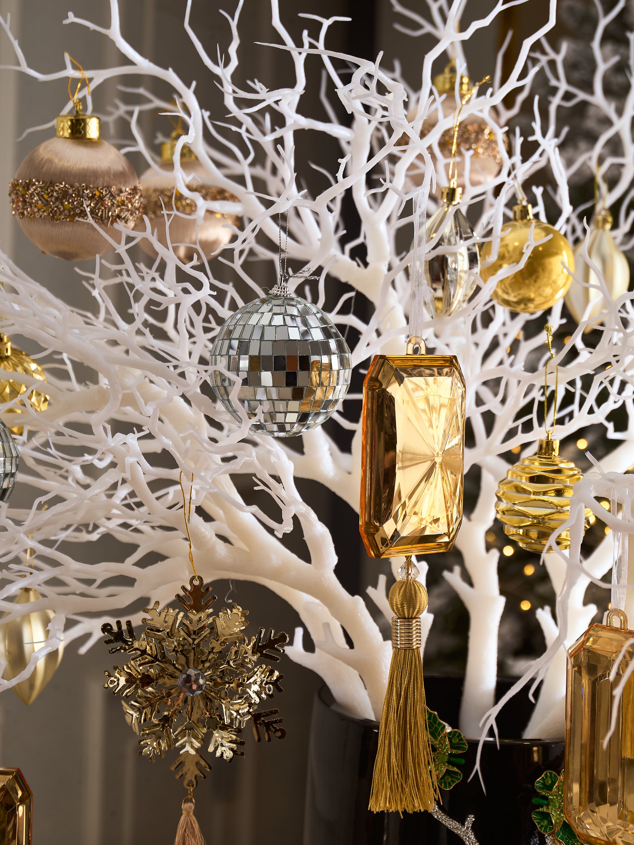 Fêtes Couture – Set Bình Hoa Christmas L’Arbre Noir Doré Vase-CẬU HAI HOME DECOR