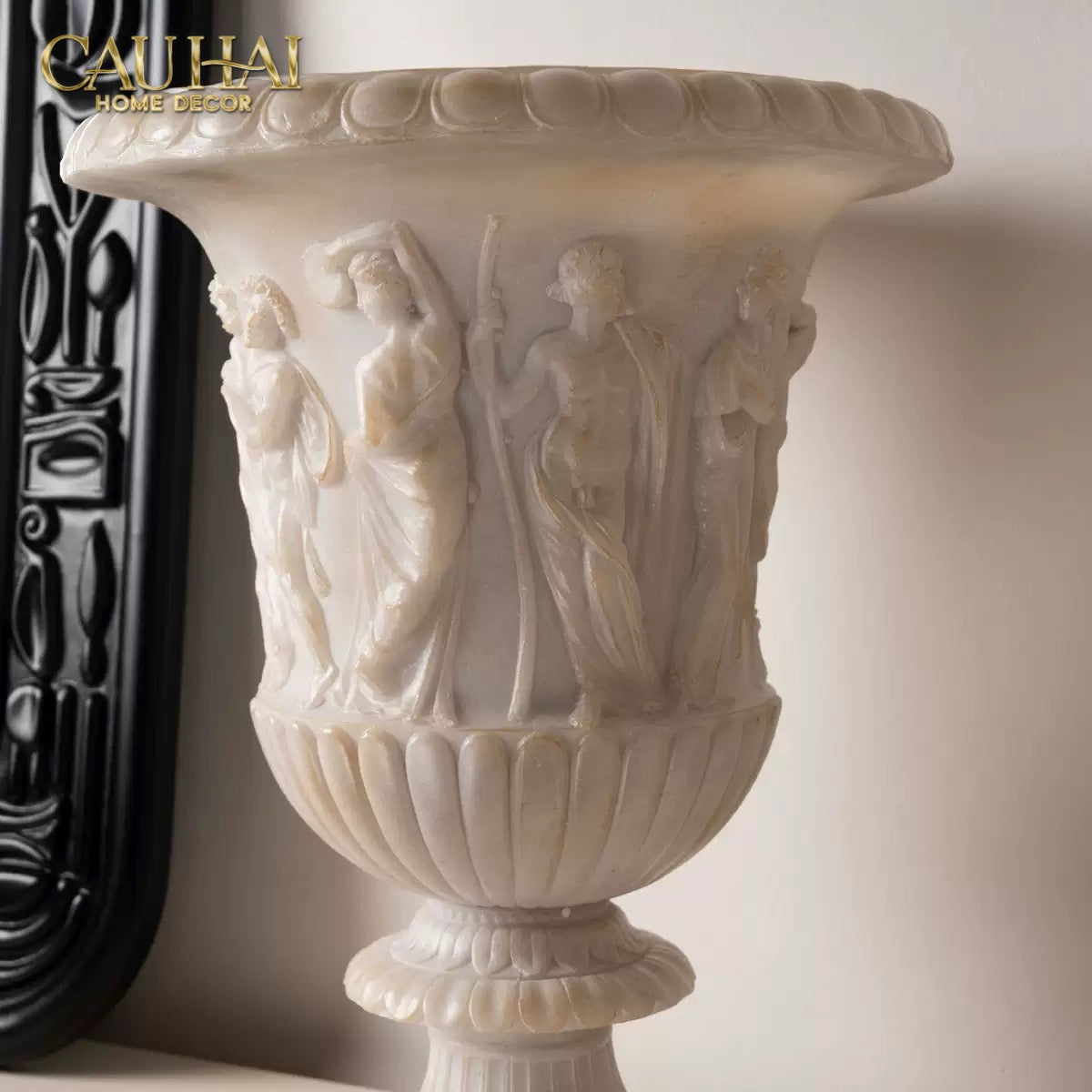 Maison Couture - Bình Phù Điêu Amphora Des Dieux Dionysien - Patrimoine H47-CẬU HAI HOME DECOR