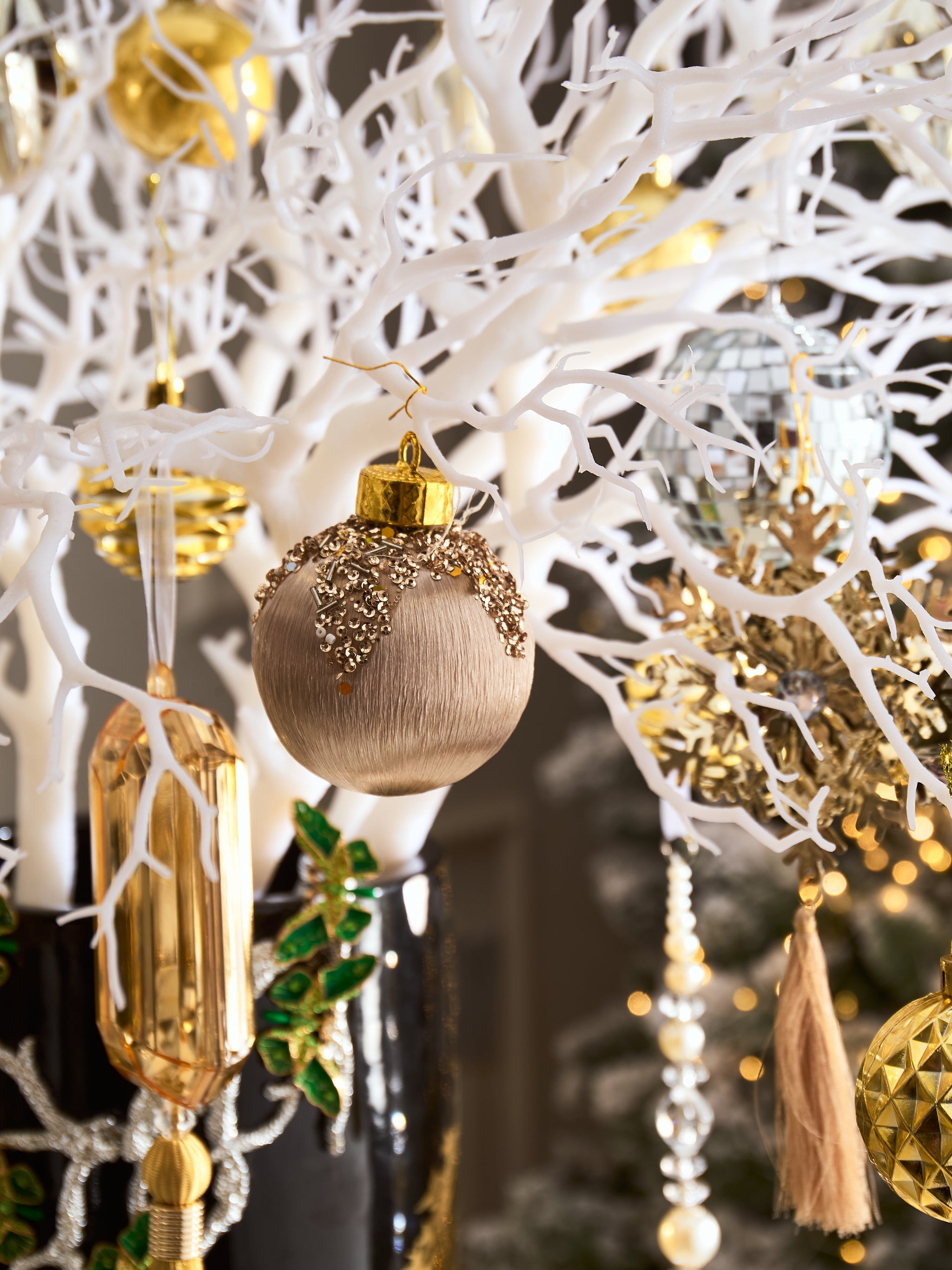 Fêtes Couture – Set Bình Hoa Christmas L’Arbre Noir Doré Vase-CẬU HAI HOME DECOR