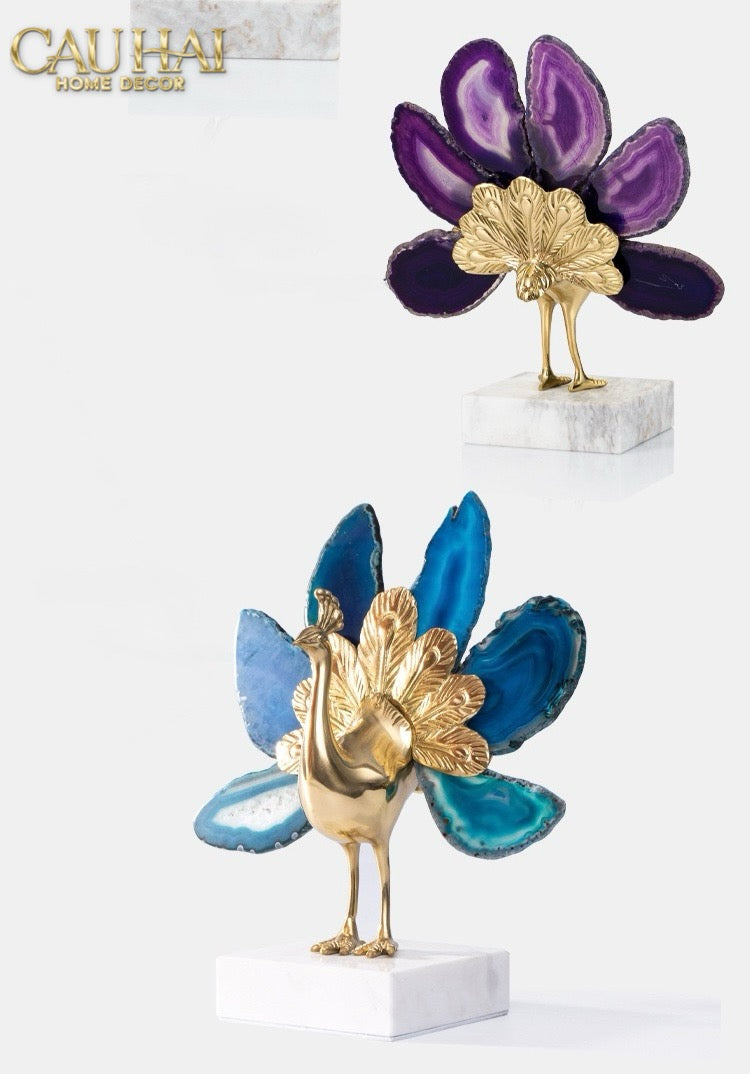 HOME COUTURE - TƯỢNG KIM KHỔNG TƯỚC BRASSON JEWELRY THE VANITY OF HERA SS25-CẬU HAI HOME DECOR